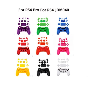  10 комплектов Полный комплект Игровой Контроллер корпус Кнопки Комплект Для PS4 PRO Для PS4 JDM040 Крышка Корпуса Джойстик лицевая панель Сменный Чехол