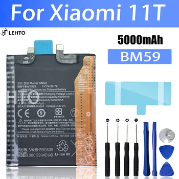  100% Новый оригинальный аккумулятор BM59 для xiaomi 11T Замена телефона Bateria