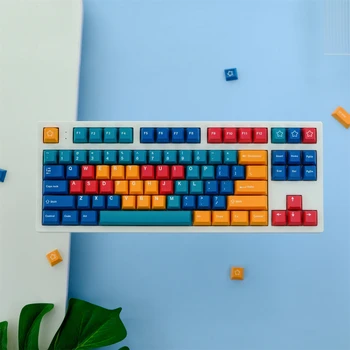  129 Образцов ключей GMK Keycap с профилем PBT Cherry, окрашенным в многоцветный цвет, Персонализированный Для переключателей Mx, Механическая клавиатура Keycap