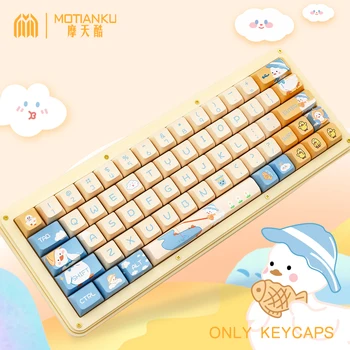  144 клавиши Cute Duck Cartoon Theme Keycaps Колпачки для клавиш профиля XDA на корейском и английском языках для механической клавиатуры 61/64/68/84/87/96/98/104