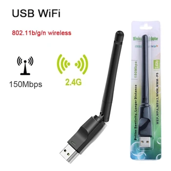  150 Мбит/с MT7601 Беспроводная Сетевая карта Mini USB WiFi Адаптер LAN Wi-Fi Приемник Dongle Антенна 802.11 b/g/n для ПК Windows