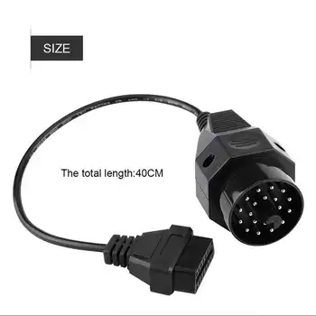  20-16-контактный разъем адаптера OBD2, кабель сканера для E36 E38 E39 E46 E53 X5 Z3
