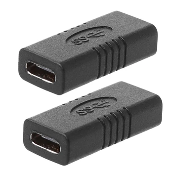  2X USB 3.1 Type C Разъем-удлинитель USB-C, адаптер для ноутбука, конвертер для планшетного телефона