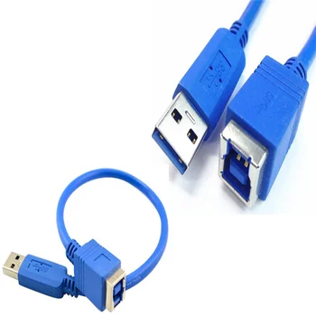  30-сантиметровый кабель USB 3.0 A для мужчин и B для женщин
