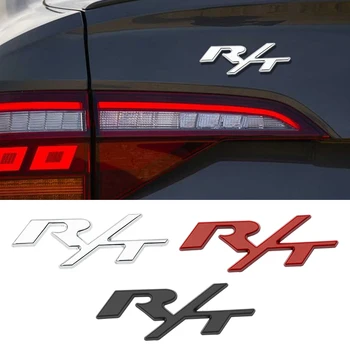  3D металлический логотип R/T Эмблема RT Автомобильный Стайлинг для Dodge RAM Journey Charger Challenger Caliber SRT Наклейки на Переднюю решетку радиатора автомобиля