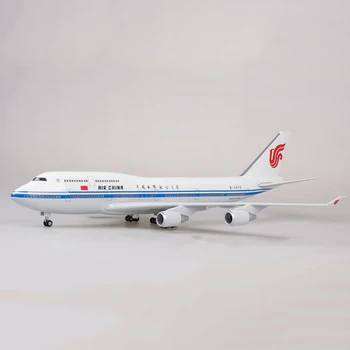  47 СМ 1/150 Масштаб Airbus Самолет Boeing B747 Самолет Air China Airlines Модель W Легкий и Колесный Литой под давлением Пластиковый Самолет из Смолы