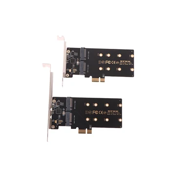  ASM1061 с чипом PCIe x1 на 2 порта SATA M.2 NGFF SSD адаптер для передачи карт