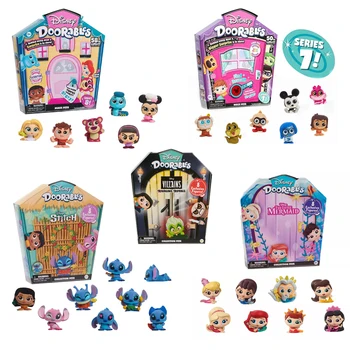  Disney Doorables Stitch Blind Box Фигурки Игрушек Злодеи Модель S7 Милая Кукла Mystery Box Disney Подарок для Детей