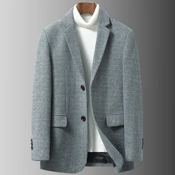  Icool/мужской шерстяной элегантный повседневный деловой деловой костюм, шерстяное пальто