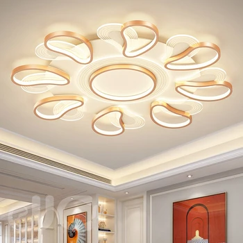  JJC Лампа для гостиной Современная Простая Атмосферная лампа для спальни Комбинированный потолочный светильник Комплект светильников для всей комнаты