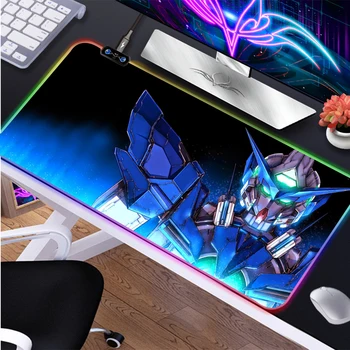  Pc Gamer Mause Pad Настольные Аксессуары Gundam Коврик Для Мыши Аниме RGB Мышь Клавиатура С Подсветкой Игровые Большие Коврики Xxl Расширенный Шкаф