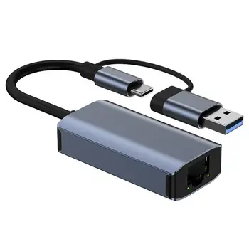  RYRA USB Ethernet адаптер 1000 Мбит/с USB 3.0 TypeC к сетевой карте Rj45 для ПК Macbook Windows 10 Ноутбук iPad