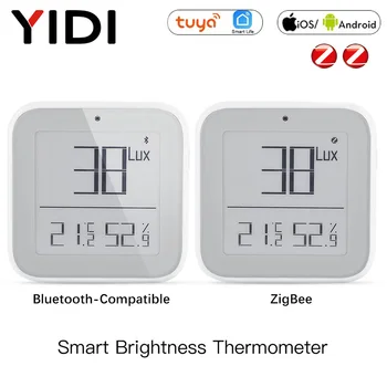  Tuya SmartLife Smart ZigBee Bluetooth-Совместимый сетчатый термометр яркости, датчик освещенности, влажности, беспроводной пульт дистанционного управления