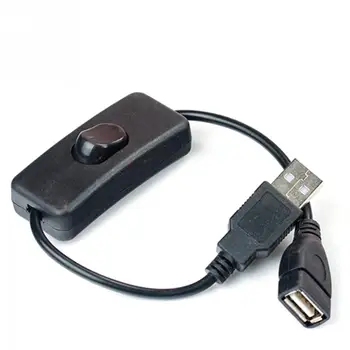  USB-кабель с удлинителем включения/выключения для линии питания вентилятора лампы Прочный адаптер длиной 30 см