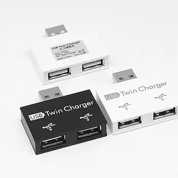  USB-концентратор Адаптер многопортовый Конвертер для зарядки Подключи и играй, инструмент расширения зарядки для офиса, школы и путешествий, 1 шт. USB-адаптер