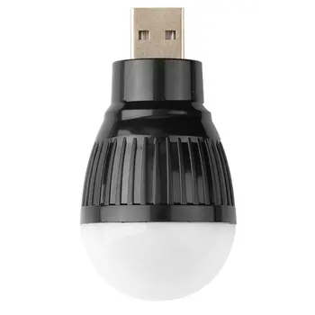 USB-лампочка, Портативная Многофункциональная мини-светодиодная Маленькая Лампочка 3 Вт, Наружное Аварийное освещение, Энергосберегающая Подсветка
