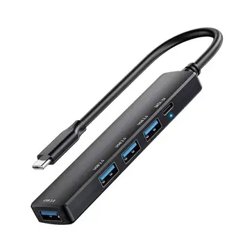  USB-расширитель-концентратор USB 3.0 для расширения порта ноутбука, высокоскоростной 5-портовый USB-удлинитель с мощным питанием для офисной работы