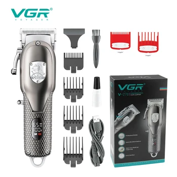  VGR Машинка для Стрижки волос Регулируемая Машинка для Стрижки волос Профессиональный Триммер для волос Перезаряжаемая Машинка для стрижки Волос Электрический Триммер для мужчин V-276