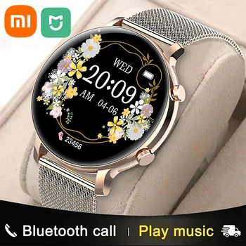  Xiaomi Mijia Новые Смарт-Часы ECG + PPG Bluetooth Talk Smartwatch Бизнес Ремешок Из нержавеющей Стали Мониторинг здоровья Режим Упражнений