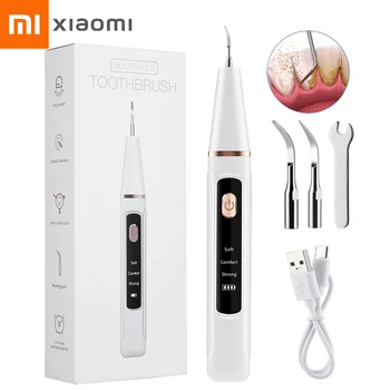  Xiaomi Mijia Ультразвуковой Стоматологический Скалер Для Удаления Зубного камня, Высококачественный Отбеливающий Электрический Очиститель зубов