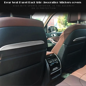  Автомобильный стайлинг для BMW X5 G05 2019 2020 2021 2022, Панель заднего сиденья, отделка спинки, наклейки, чехлы, интерьерные автоаксессуары