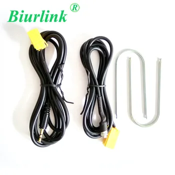  Аудиоинтерфейс Biurlink 3,5 мм, Вход Aux, кабель-адаптер ISO и инструмент для удаления для Fiat Grande Punto 2007 + Головных устройств