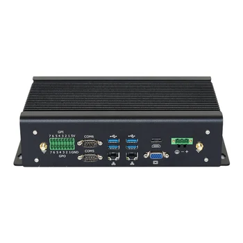  Безвентиляторный Промышленный Мини-ПК i7 1165G7 С двойным Ethernet GPIO DB9 RS232/422/485 2x mPCIe Wi-Fi 4G LTE HDMI VGA 6xUSB Windows Linux
