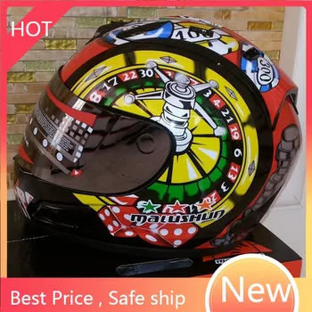  бесплатная доставка мотоциклетный шлем с полным лицом, винтажный cascos para hombre, шлем для скоростного спуска, одобренный ЕЭК, быстрый шлем