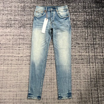  Бренд Tide Мужские стираемые простые тонкие повседневные джинсы