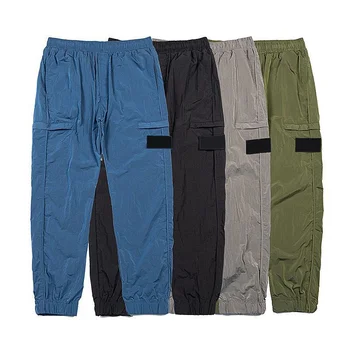 Весенне-летние мужские Модные повседневные спортивные брюки из нейлоновой Быстросохнущей легкой ткани Stone Label