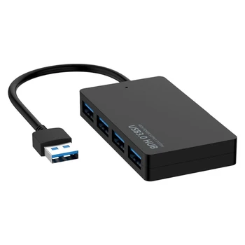  Высокоскоростной концентратор USB 3.0 с частотой 5 Гбит/с, 4 порта, USB-разветвитель, адаптер для питания портативных ПК