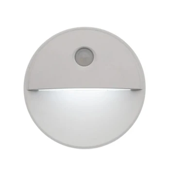  Датчик движения светодиодный светильник для шкафа Батарейка AAA 3 в 1 Настенный светильник для освещения лестничного туалетного шкафа