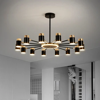  Декор комнаты Светодиодная художественная люстра, подвесной светильник, освещение для скандинавской домашней столовой, подвесной потолочный светильник, аксессуары для кухни в помещении