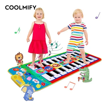  Детские музыкальные фортепиано танец дети играют в игры коврик инструменты музыкальный коврик пианино на клавиатуре играть ковров развивающие игрушки для малышей