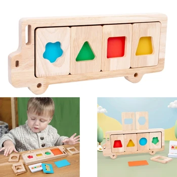  Забавные геометрические пазлы, детские развивающие игрушки, развивающие воображение, распознавание цвета, распознавание рук и глаз