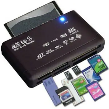  Кард-ридер USB 2,0 Адаптер для чтения SD-карт TF CF SD Mini SD SDHC MMC MS XD Устройство для чтения