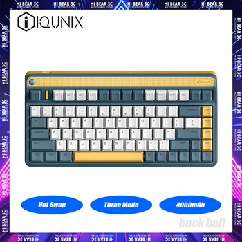  Механическая клавиатура IQUNIX A80 Трехрежимный Динамический Rgb 4000 мАч с горячей Заменой Беспроводная Игровая Клавиатура Pc Gamer Mac Ноутбук Офисный Подарок