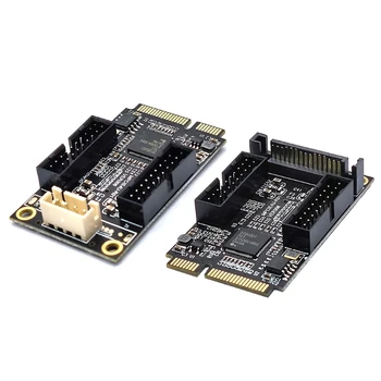  Мини-адаптер PCIe для подключения к двойной 19-контактной USB3.0 передней панели, плата расширения, маленький 4-контактный кабель