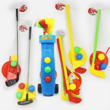  Набор клюшек для гольфа, детские игрушки, набор для игры в мяч для гольфа для малышей, Детская Спортивная игра в помещении и на открытом воздухе, Игрушки для гольфа Для мальчиков и девочек, Обучающие игрушки