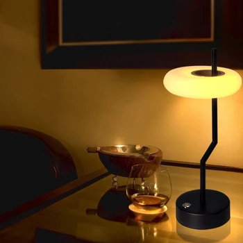  Нерегулярная Поворотная Современная Кофейная Сенсорная настольная лампа с теплым светом Рядом Для украшения спальни, гостиной, ночника
