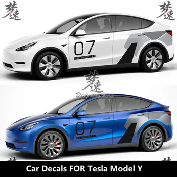  Новая индивидуальная автомобильная наклейка для Tesla Model Y Model 3 измененный внешний вид модный спортивный камуфляж автомобильная наклейка пленка аксессуары