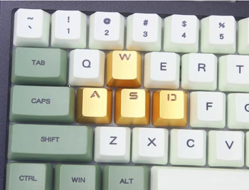  ОЕМ-профильные Алюминиевые Колпачки для клавиш WASD Arrows Новинка с функцией просвечивания подсветкой для Переключателей Cherry MX на механической клавиатуре