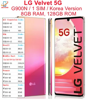  Оригинальный LG Velvet 5G G900N 6,8 