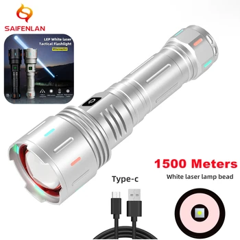  Перезаряжаемые фонари Факел Супер яркий мощный дальнобойный прожектор Фонарик Zoom IPX6 Водонепроницаемый для пеших прогулок, кемпинга