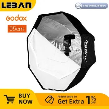  Портативный зонт Godox 95 см/37,5 дюйма, отражатель софтбокса для фотосъемки, отражатель для вспышки Speedlight