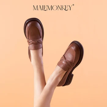  Роскошные лоферы, женская брендовая дизайнерская обувь, новинка 2023 года, весна, женская офисная обувь на плоской подошве из натуральной кожи, нескользящая женская обувь ручной работы