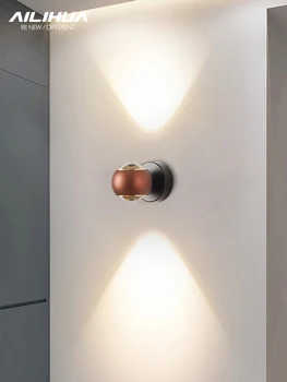  Современный простой настенный светильник гостиная, прикроватная тумбочка для спальни, коридор, лестница, прихожая, крыльцо, фоновый светильник для настенного искусства