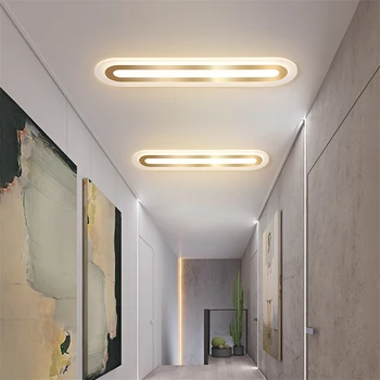  Современный светодиодный потолочный светильник для гардероба, лампа для прохода, потолочные светильники для коридора, лампы для балкона, освещение в гостиной, Простой блеск
