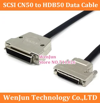  Соединительный кабель SCSI CN50 к HDB50 SCSI CN50pin Штекер к HDB50pin Штекер 3 ряда Кабель для передачи данных с бесплатной доставкой
