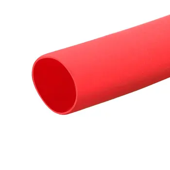  Термоусадочная трубка Keszoox Диаметром 4 мм, длиной 5 м, 2:1, Термоусадочная пленка, Кабельный рукав, Термоусадочная трубка, Красный